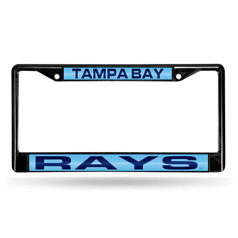 Tampa Bay Rays MLB Laser Cut Black License Plate Frame