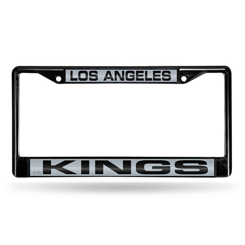 Los Angeles Kings NHL Laser Cut Black License Plate Frame