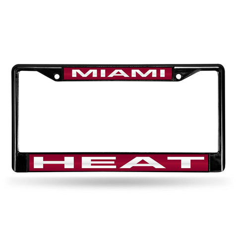 Miami Heat NBA Laser Cut Black License Plate Frame