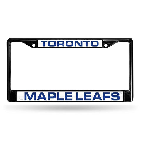 Toronto Maple Leafs NHL Laser Cut Black License Plate Frame