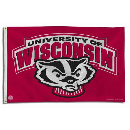 Wisconsin Badgers NCAA 3x5 Flag