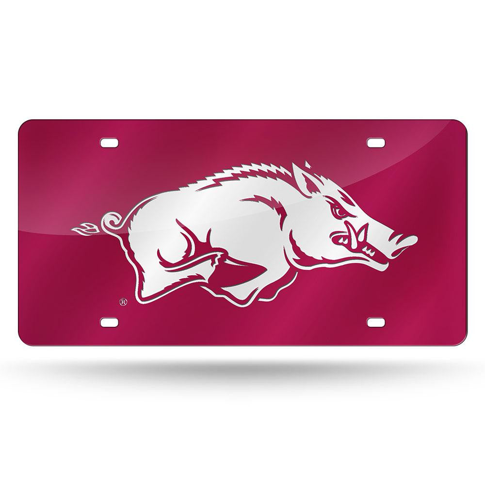 Arkansas Razorbacks NCAA Laser Cut License Plate Cover Colored