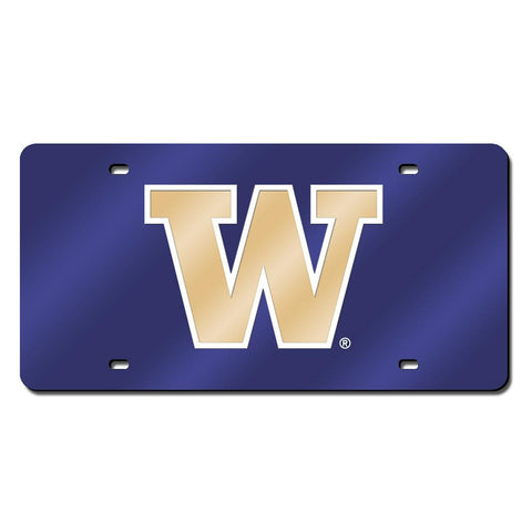 Washington Huskies NCAA Laser Cut License Plate Cover