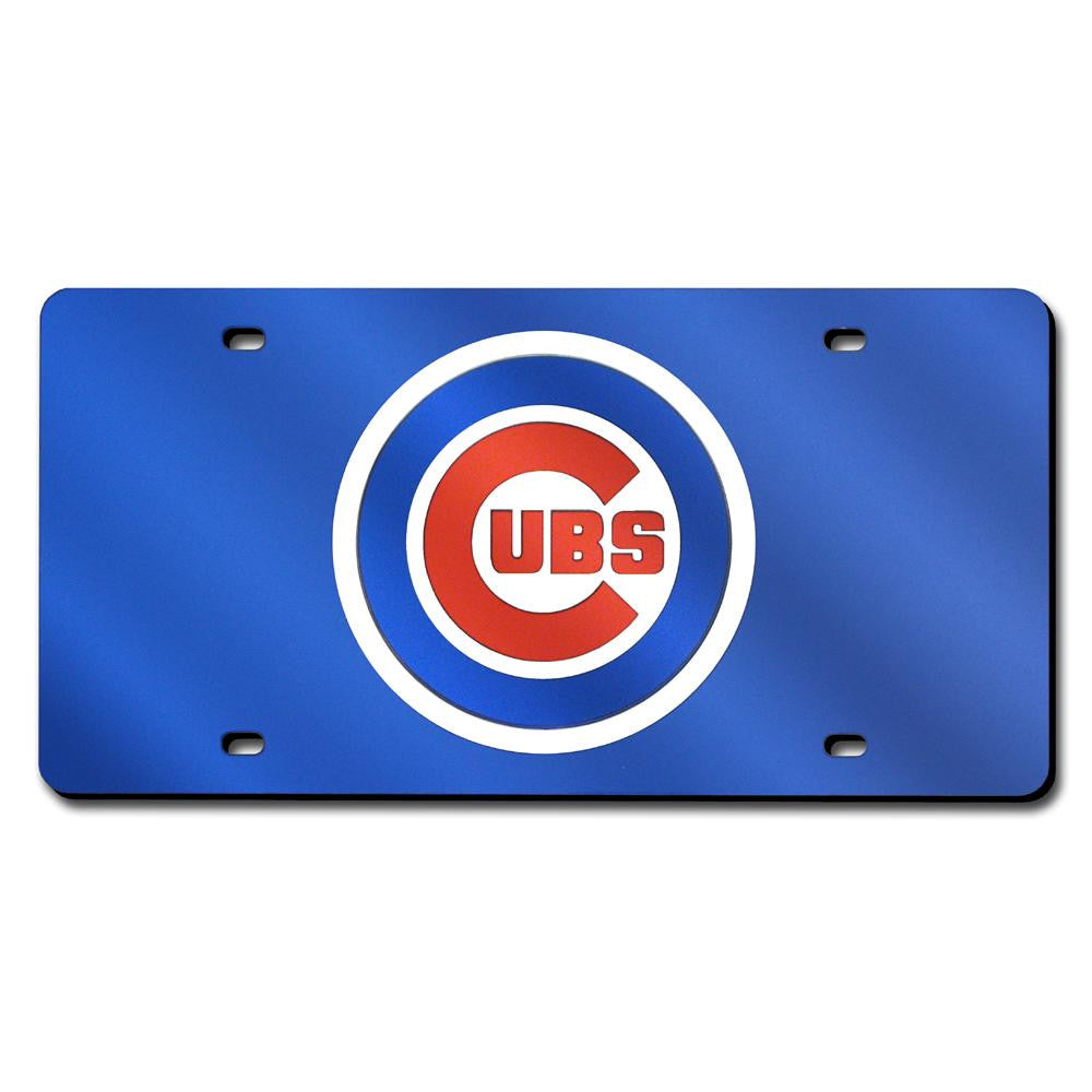 Chicago Cubs MLB Laser Cut License Plate Cover