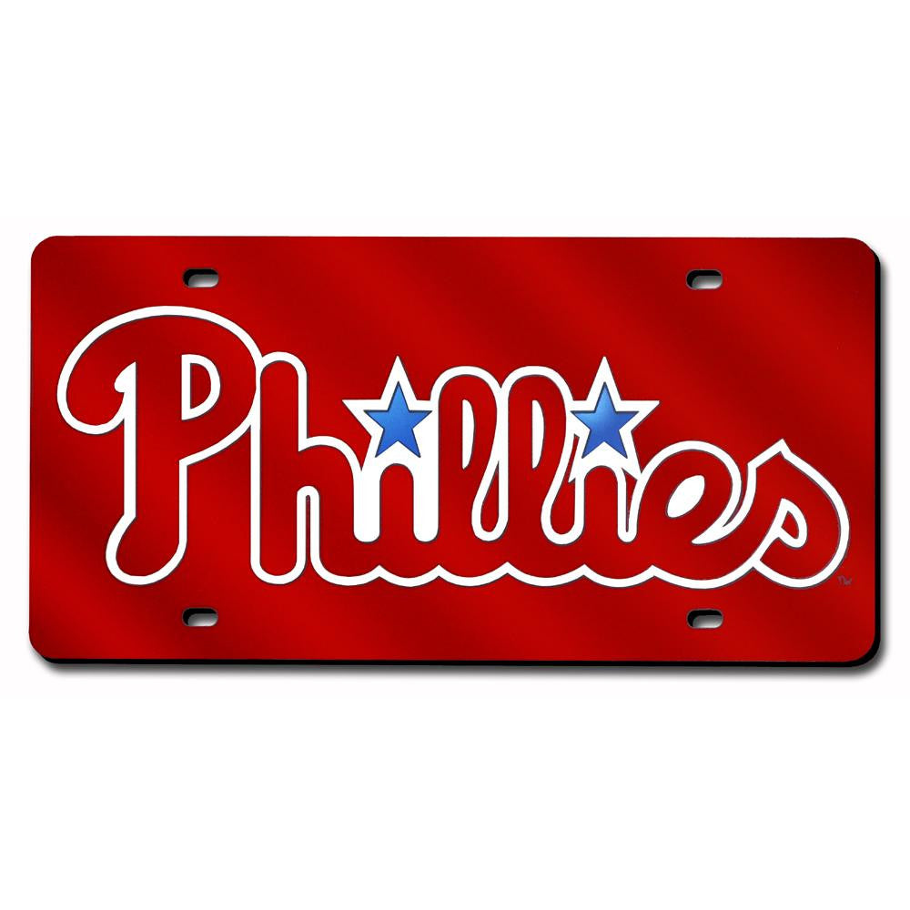 Philadelphia Phillies MLB Laser Cut License Plate Cover