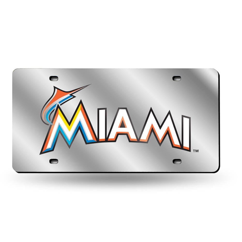 Miami Marlins MLB Laser Cut License Plate Tag