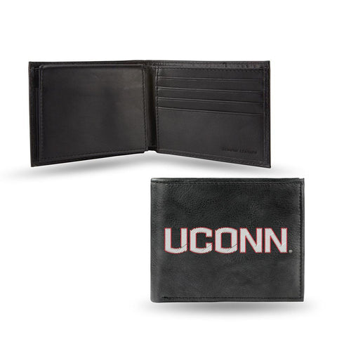 Connecticut Huskies  Embroidered Billfold Wallet