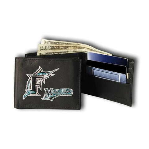 Miami Marlins MLB Embroidered Billfold Wallet