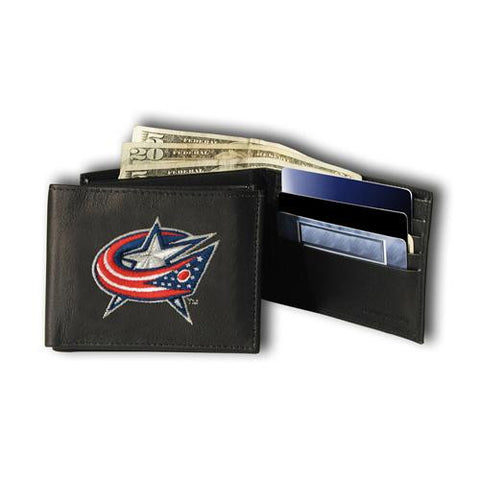 Columbus Blue Jackets NHL Embroidered Billfold Wallet