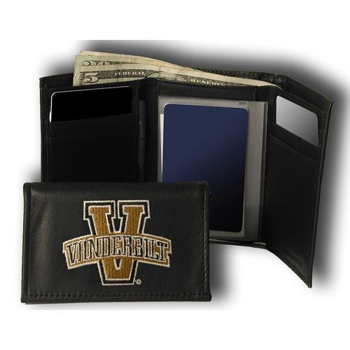 Vanderbilt Commodores NCAA Embroidered Trifold Wallet