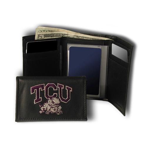 Texas Christian Horned Frogs NCAA Embroidered Trifold Wallet