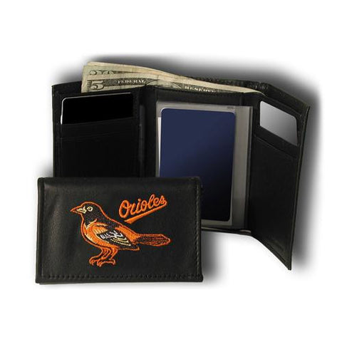 Baltimore Orioles MLB Embroidered Trifold Wallet