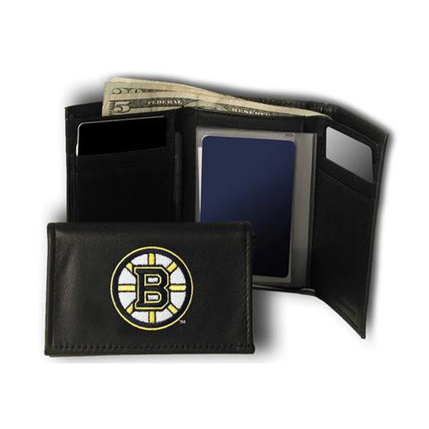 Boston Bruins NHL Embroidered Trifold Wallet