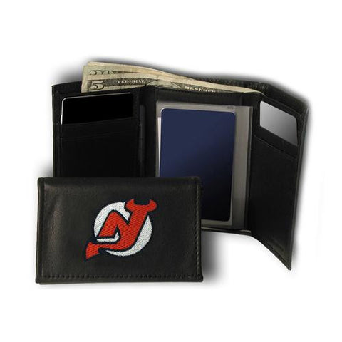 New Jersey Devils NHL Embroidered Trifold Wallet