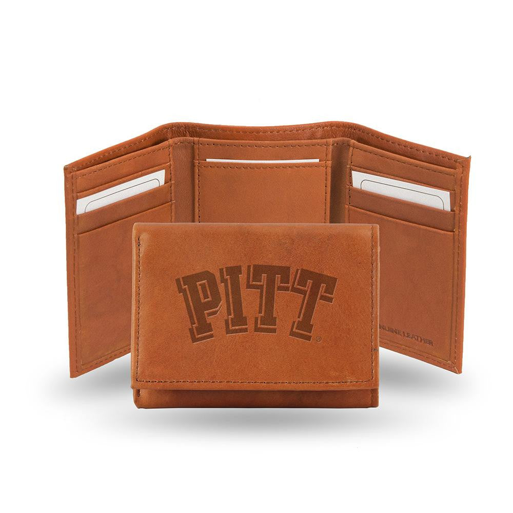 Pittsburgh Panthers  Tri-Fold Wallet (Pecan Cowhide)