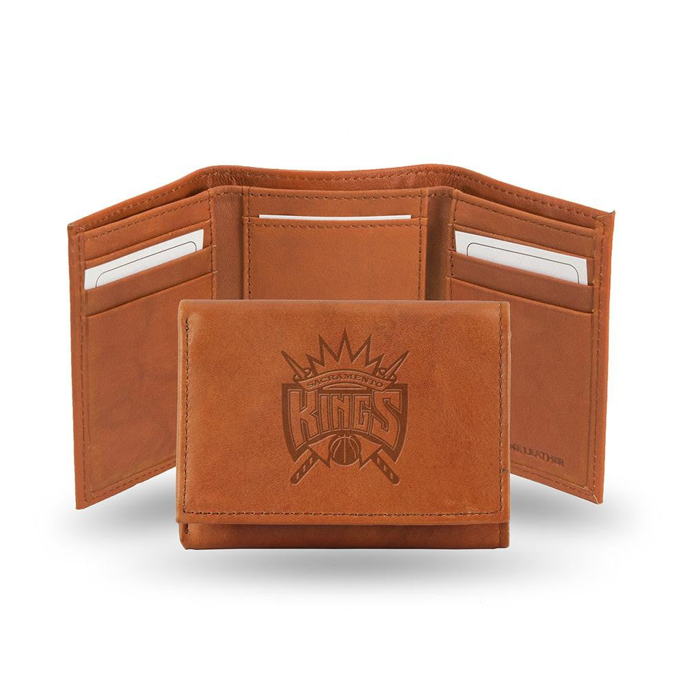 Sacramento Kings  Tri-Fold Wallet (Pecan Cowhide)