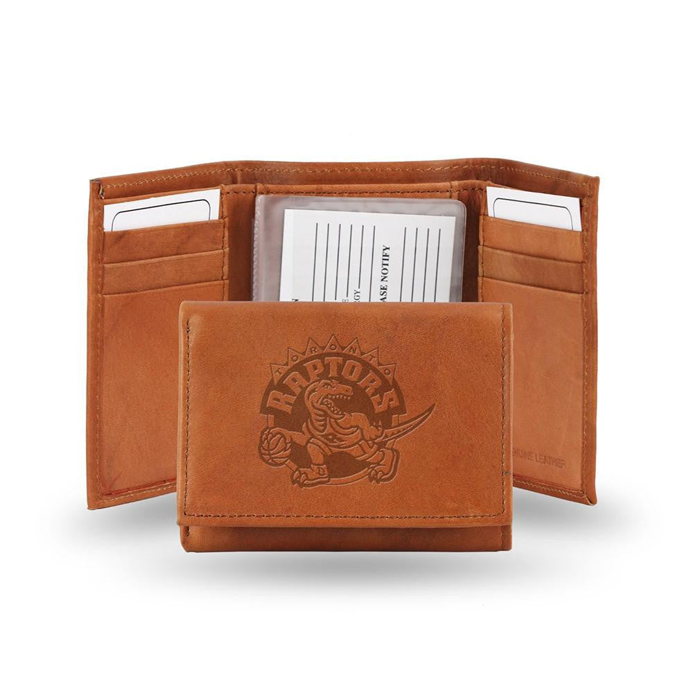 Toronto Raptors  Tri-Fold Wallet (Pecan Cowhide)