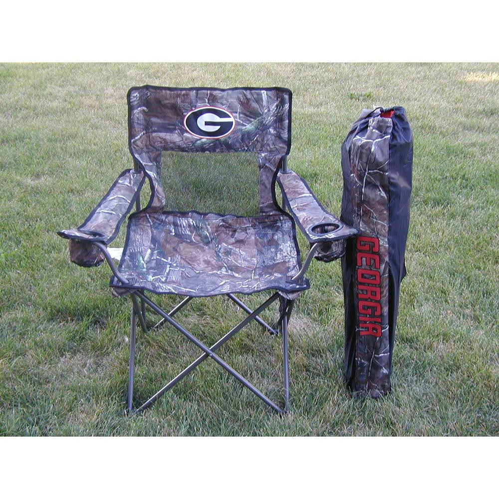 Georgia Bulldogs NCAA Ultimate Real Tree Camo Adult Tailgate Chair