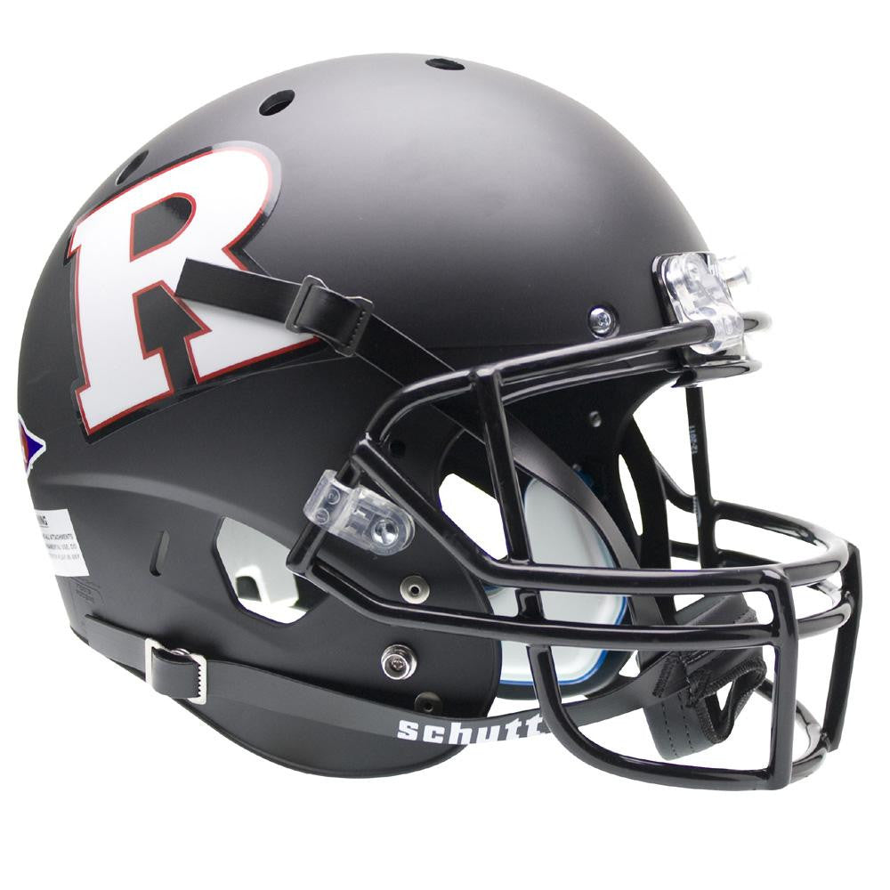 Rutgers Scarlet Knights NCAA Replica Air XP Full Size Helmet (Alternate Black w- White R 3)