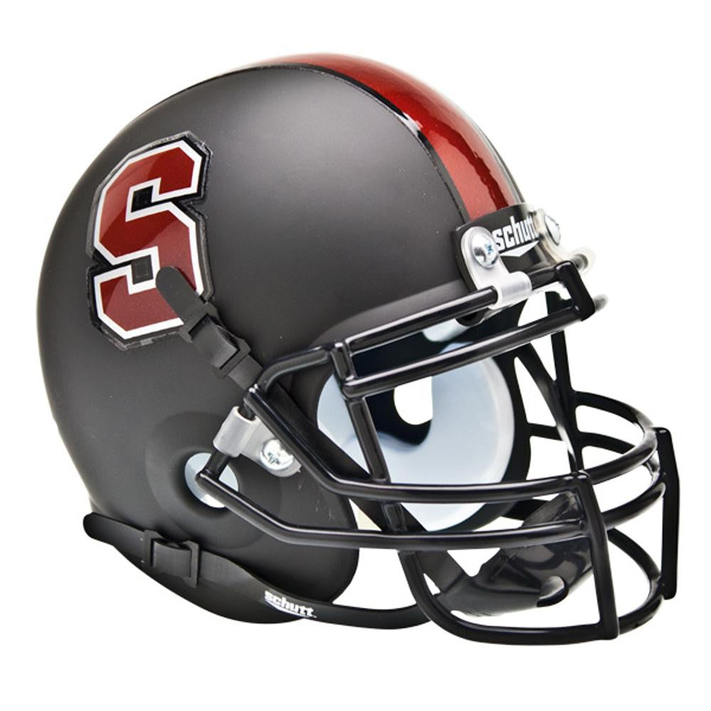 Stanford Cardinal NCAA Authentic Mini 1-4 Size Helmet (Alternate Black 1)