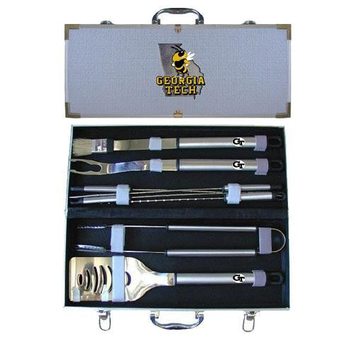 Georgia Tech Yellowjackets NCAA 8pc BBQ Tools Set