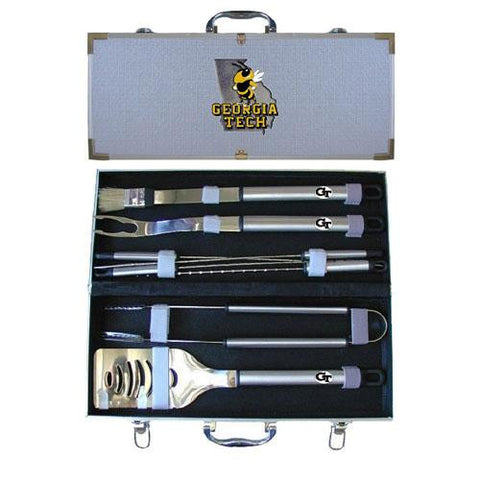 Georgia Tech Yellowjackets NCAA 8pc BBQ Tools Set