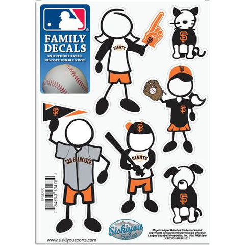 San Francisco Giants MLB Family Car Decal Set (Small)