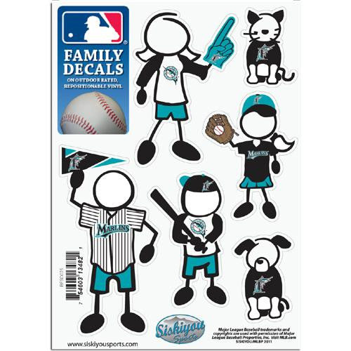 Florida Marlins MLB Family Car Decal Set (Small)