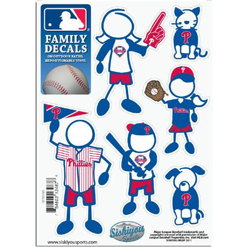 Philadelphia Phillies MLB Family Car Decal Set (Small)