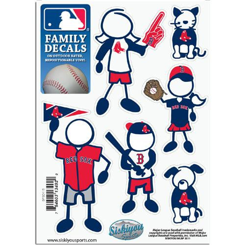 Boston Red Sox MLB Family Car Decal Set (Small)