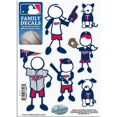 Minnesota Twins MLB Family Car Decal Set (Small)