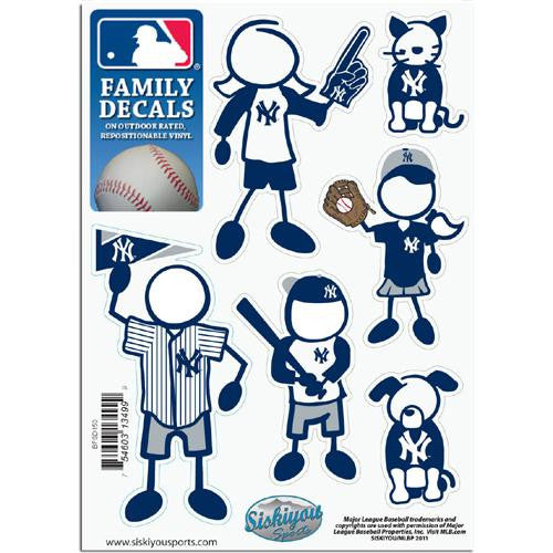 New York Yankees MLB Family Car Decal Set (Small)