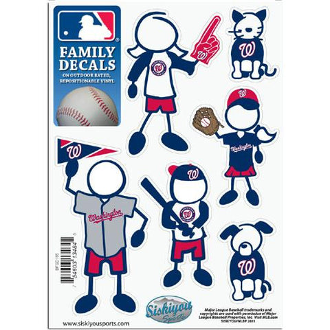 Washington Nationals MLB Family Car Decal Set (Small)