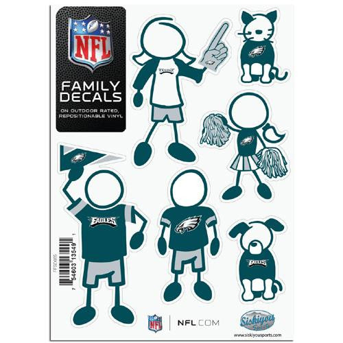 Philadelphia Eagles NFL Family Car Decal Set (Small)