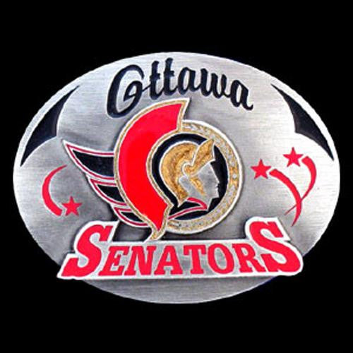 Ottawa Senators NHL Enameled Belt Buckle