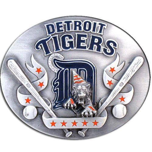 Detroit Tigers MLB Enameled Belt Buckle