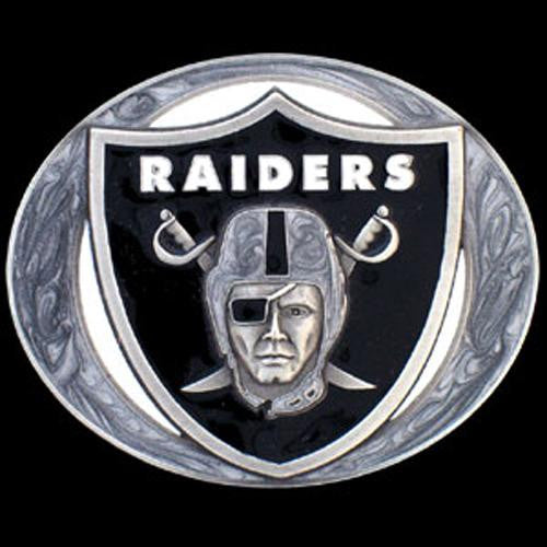 Oakland Raiders NFL Enameled Belt Buckle