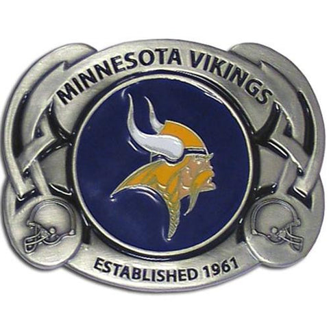 Minnesota Vikings NFL Enameled Belt Buckle