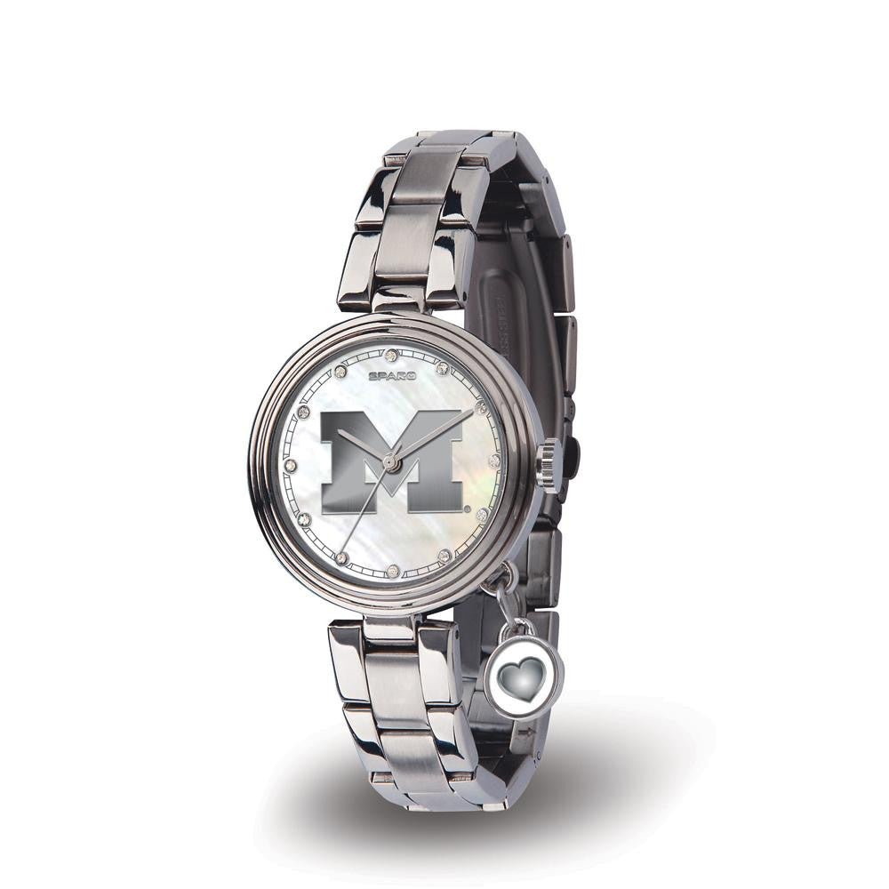 Michigan Wolverines NCAA Charm Series Women's Watch