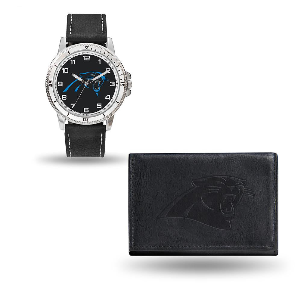 Carolina Panthers NFL Watch and Wallet Set (Chicago Watch)