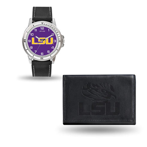 LSU Tigers NCAA Watch and Wallet Set (Chicago Watch)