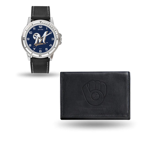 Milwaukee Brewers MLB Watch and Wallet Set (Chicago Watch)