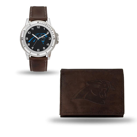 Carolina Panthers NFL Watch and Wallet Set (Niles Watch)