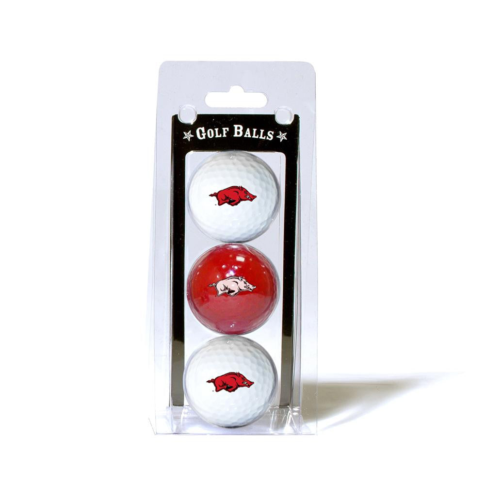 Arkansas Razorbacks NCAA 3 Ball Pack