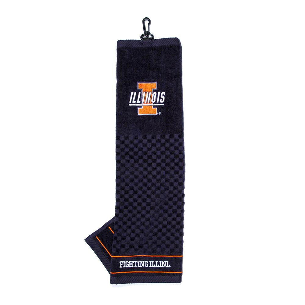 Illinois Fighting Illini NCAA Embroidered Tri-Fold Towel