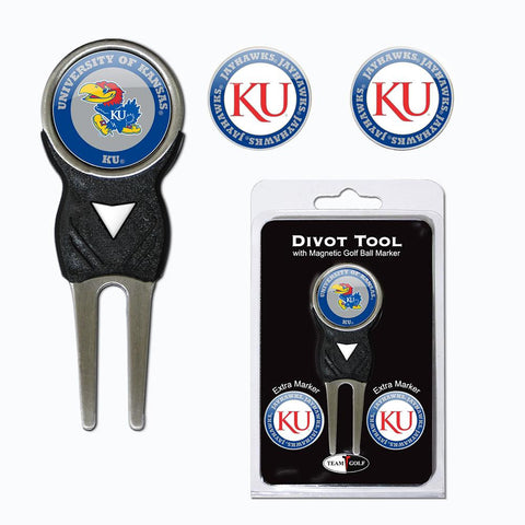 Kansas Jayhawks NCAA Divot Tool Pack w-Signature Tool