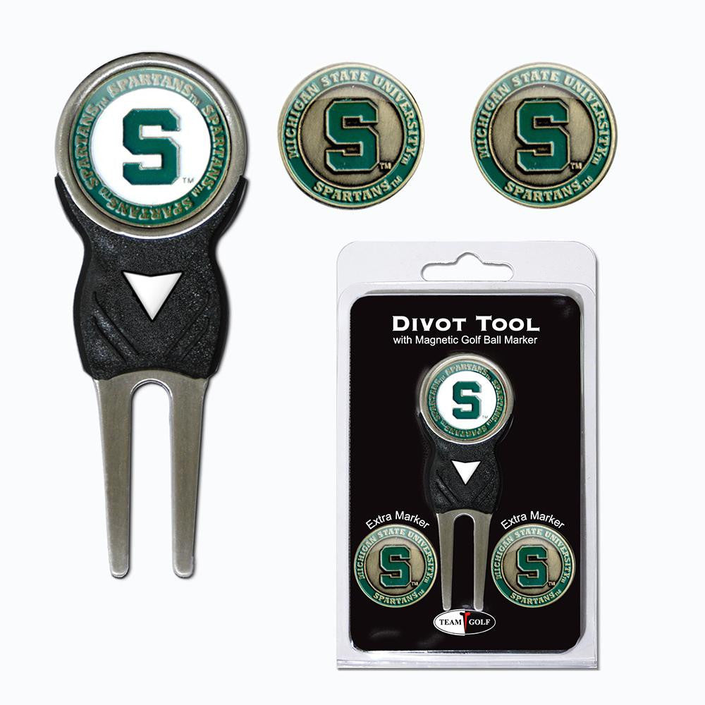 Michigan State Spartans NCAA Divot Tool Pack w-Signature Tool