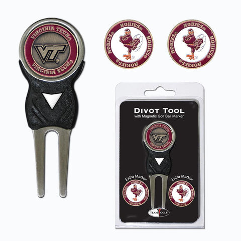 Virginia Tech Hokies NCAA Divot Tool Pack w-Signature Tool