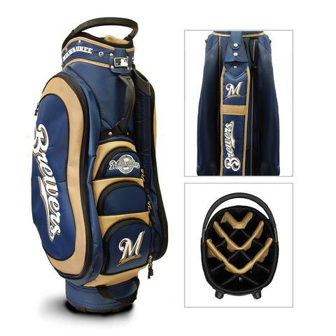 Milwaukee Brewers MLB Cart Bag - 14 way Medalist