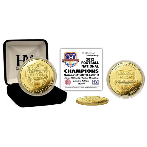 Alabama 2013 BCS National Champions Gold Coin